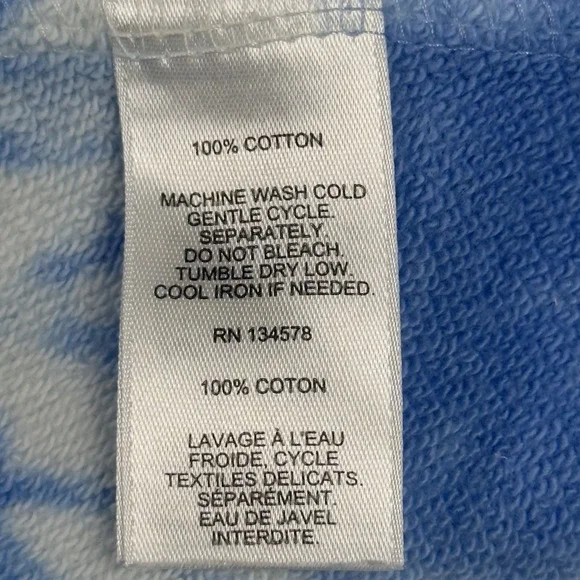 Vineyard Vines Tie-Dye Funnel Neck Shep Shirt Women's M Blue Sweater Sweatshirt - Picture 5 of 9